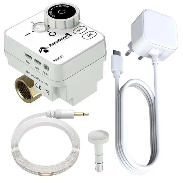 Altech Aqualarm1 1/2" ventil, kablet